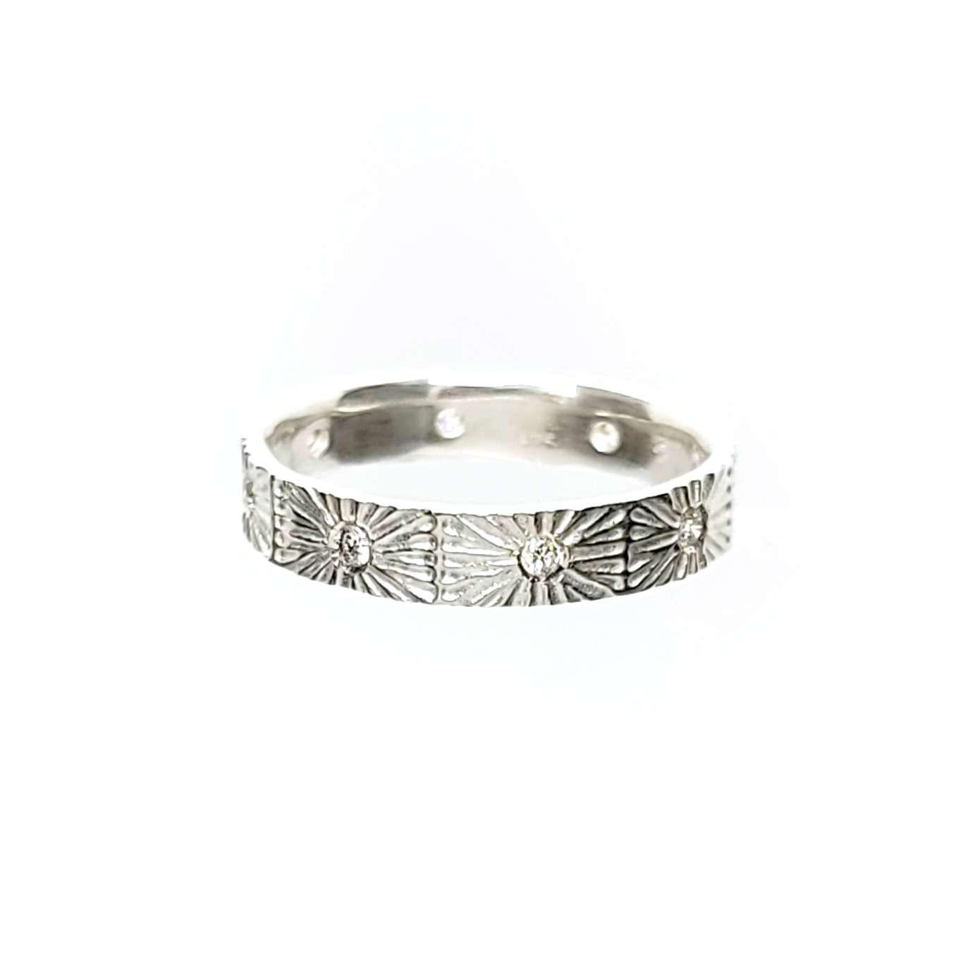 Ring - Size 8 - Nova Eternity (Bright Sterling Silver, Diamond) (Last One!) by Corey Egan