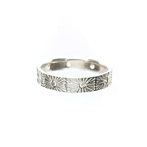 Ring - Size 7, 8 - Nova Eternity in Bright Sterling and Diamond by Corey Egan