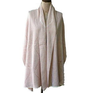 Wrap - Forest Fern in Pelle Pink and Cream by Liamolly