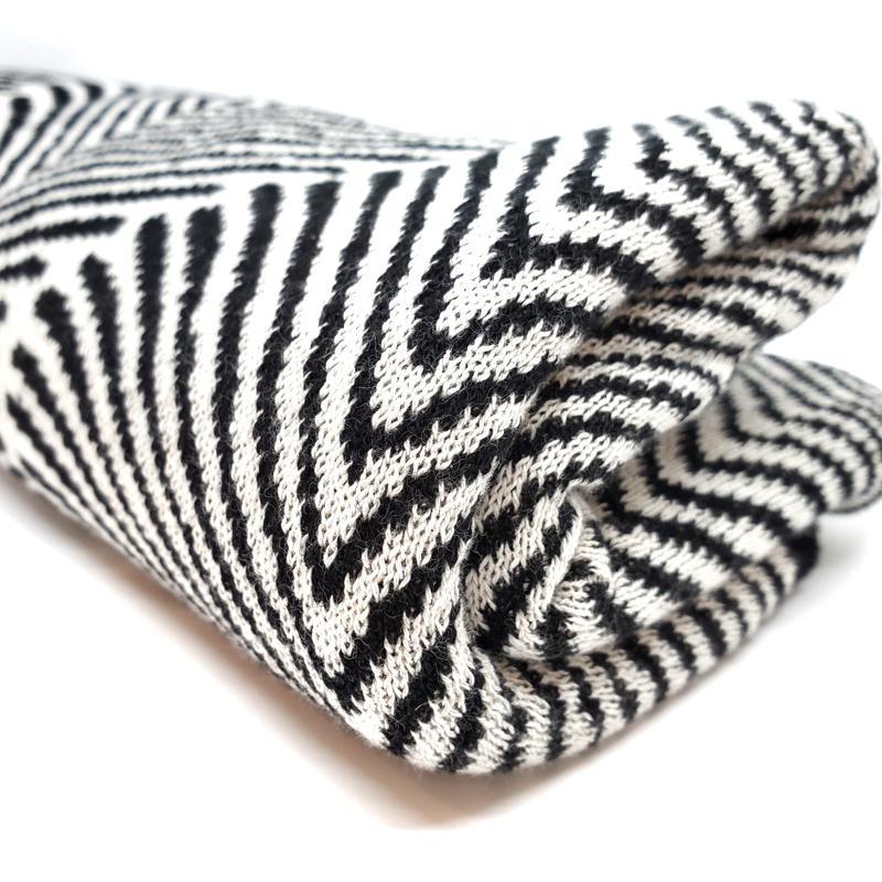 Wrap - Forest Fern in Black and Cream by Liamolly