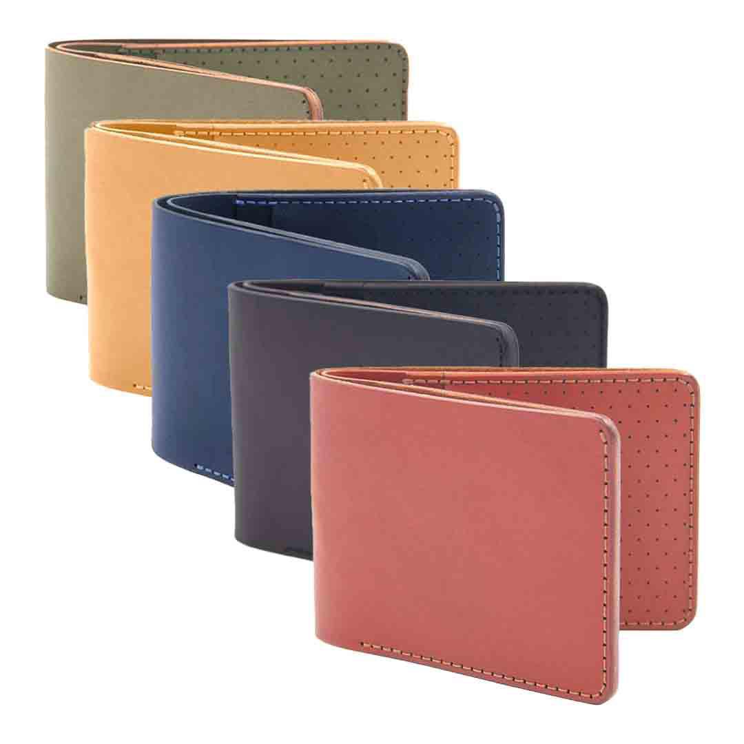 Wallet – Landscape in Mixed Finish Leather (Assorted Colors) by Woolly Made