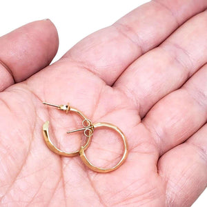 Earrings - Denali Hoops in 14k Yellow Gold by Corey Egan