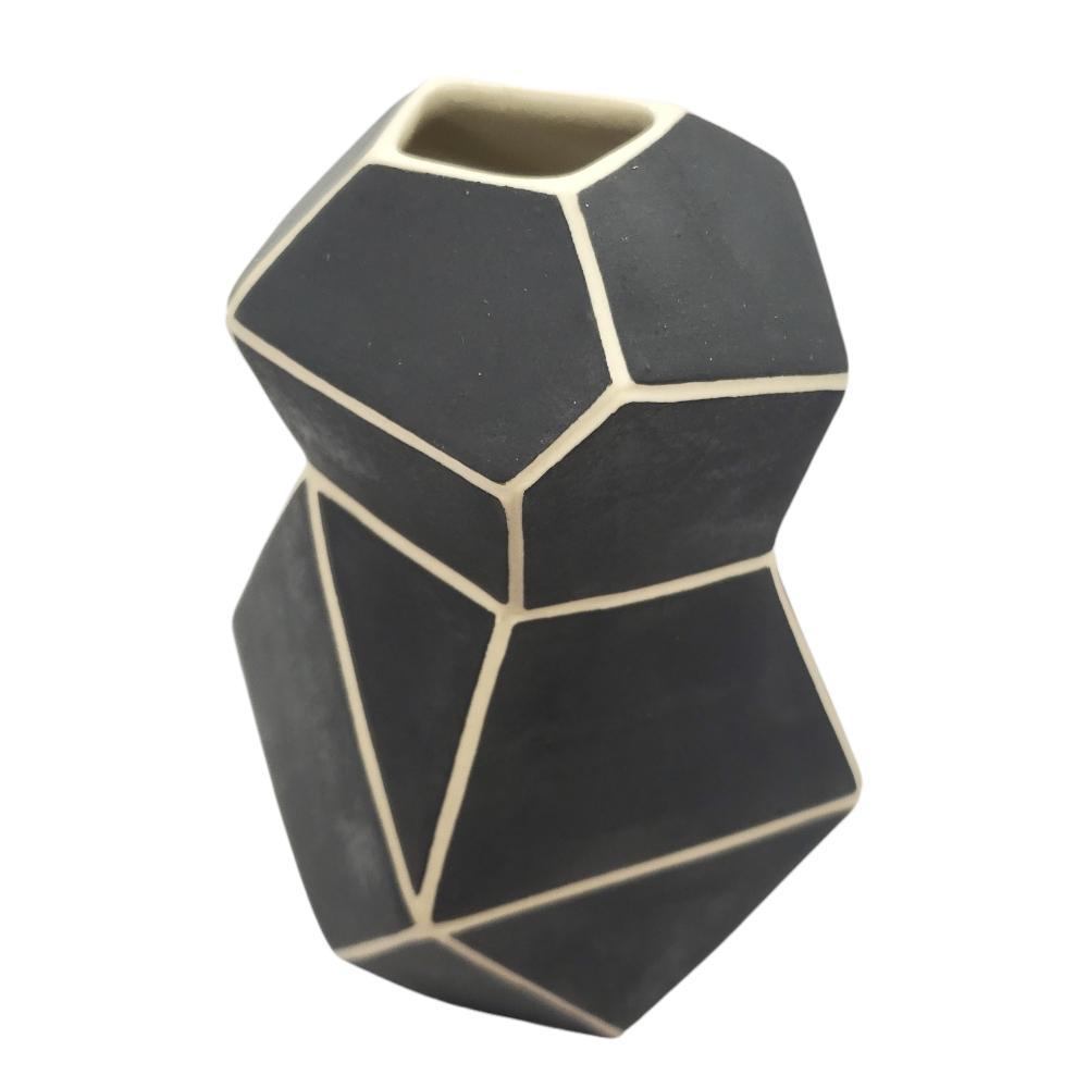 Vase – Large Geo Bud Vase Black by Chris Theiss for KLT:works
