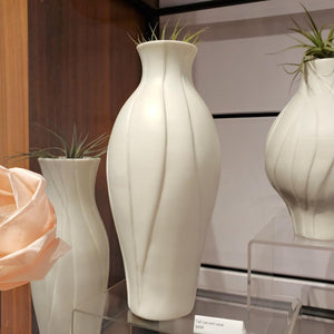 Vase – Tall Turnip Layered Carved by Michelle Williams Ceramics