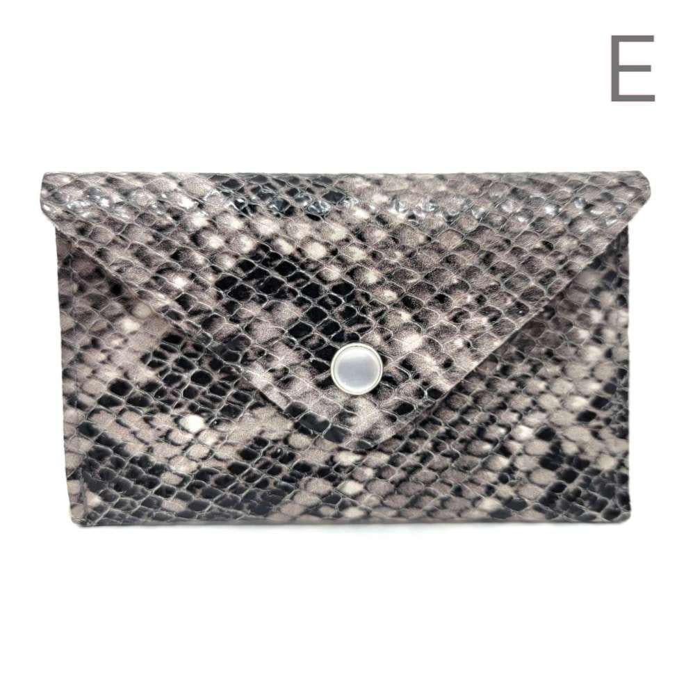 Wallet - Snap Card Case in Reclaimed Leather (Assorted Colors) by Crystalyn Kae