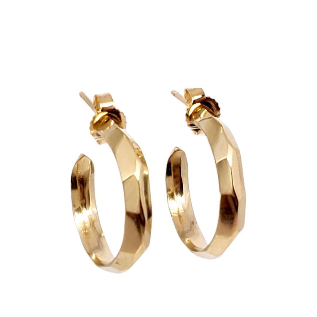 Earrings - Denali Hoops (14k Yellow Gold) by Corey Egan