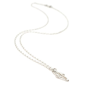 Necklace - Mini Kite Openwork Pendant Argentium Silver by Jen Surine