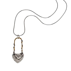 Necklace – Embedded Tectonic Pendant by Una Barrett