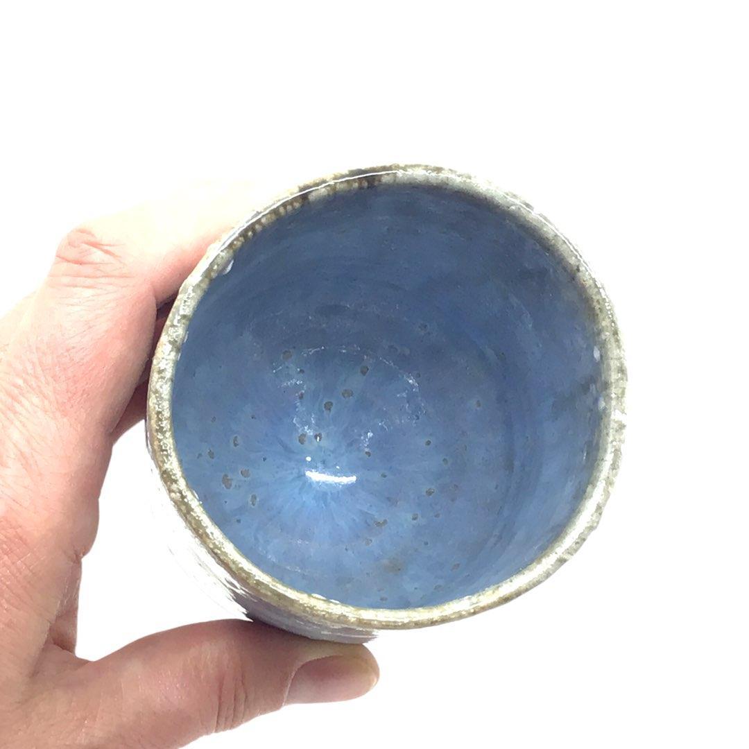 Cup - Large Hydrangea Iga-yaki by Asemi Co.