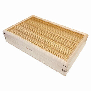 Jewelry Box - Extra Large Valet Box in Curly Maple and Zebrawood by Mikutowski Woodworking