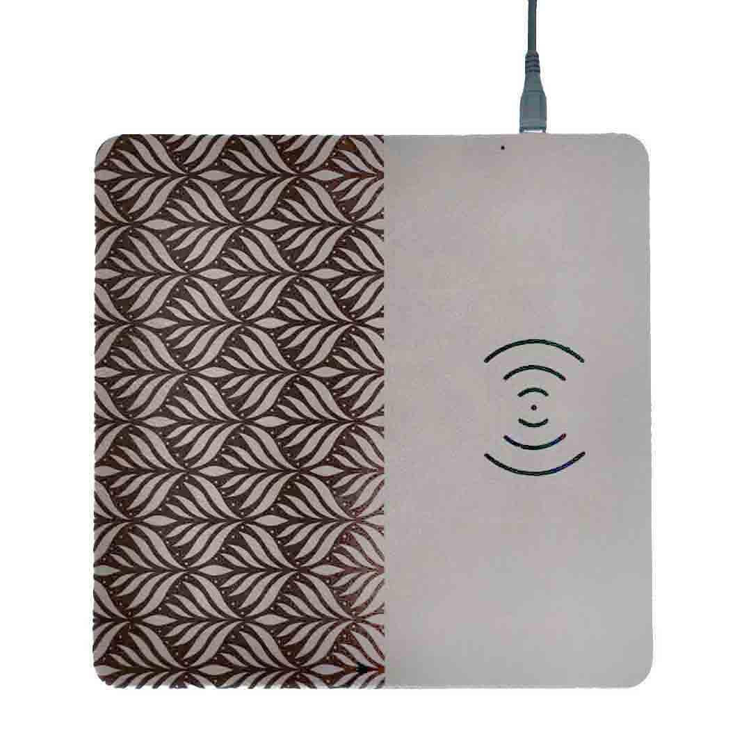 Charging Pad - Lotus in Gray and Black by Lucca