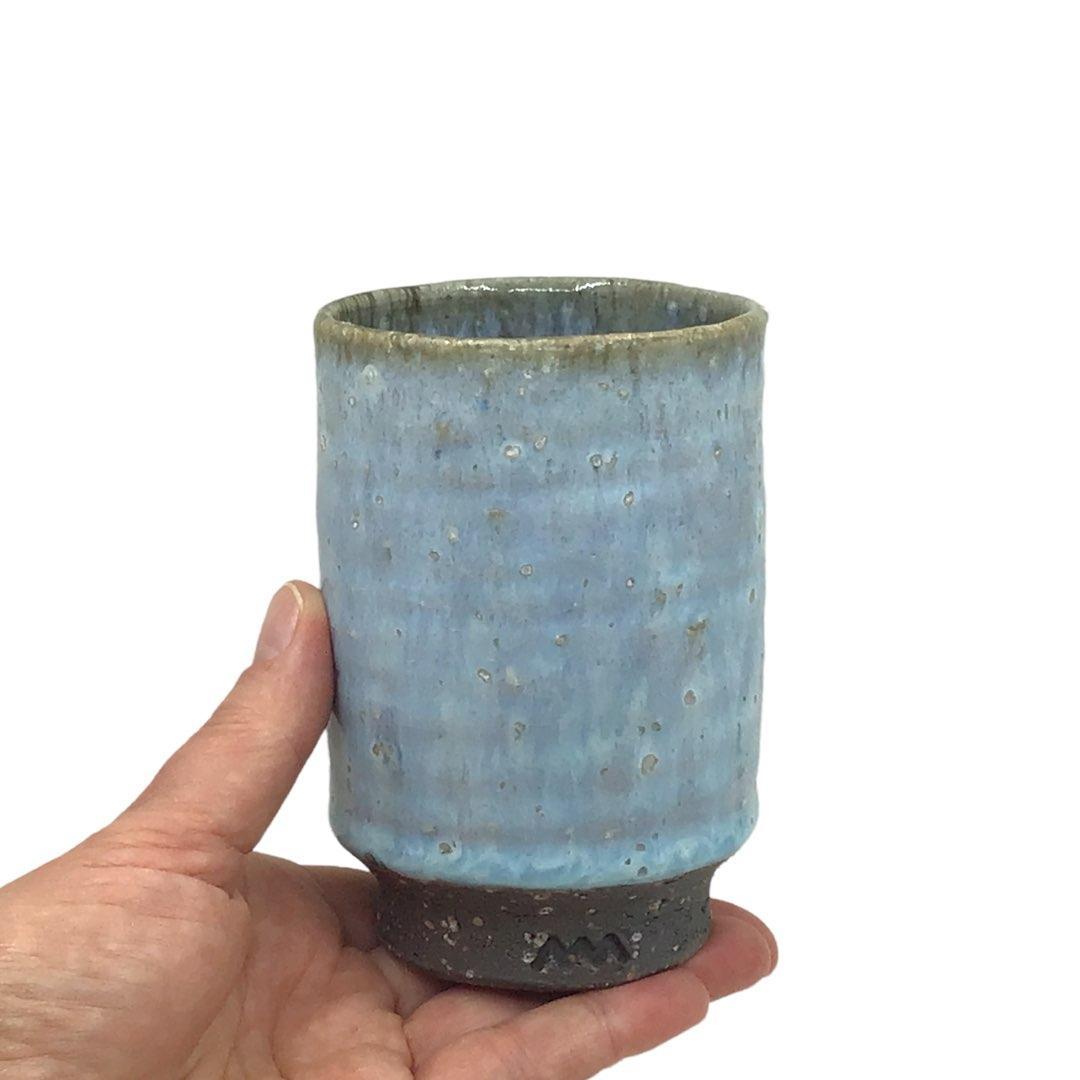 Cup - Large Hydrangea Iga-yaki by Asemi Co.