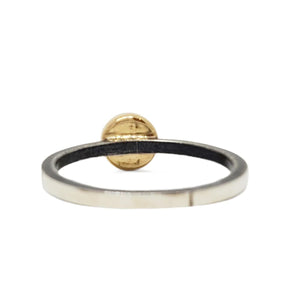 Ring - Size 7 (Custom Sizing Available) - 6mm Pavé Diamond on Notched Band in 14k Gold and Sterling Silver by 314 Studio