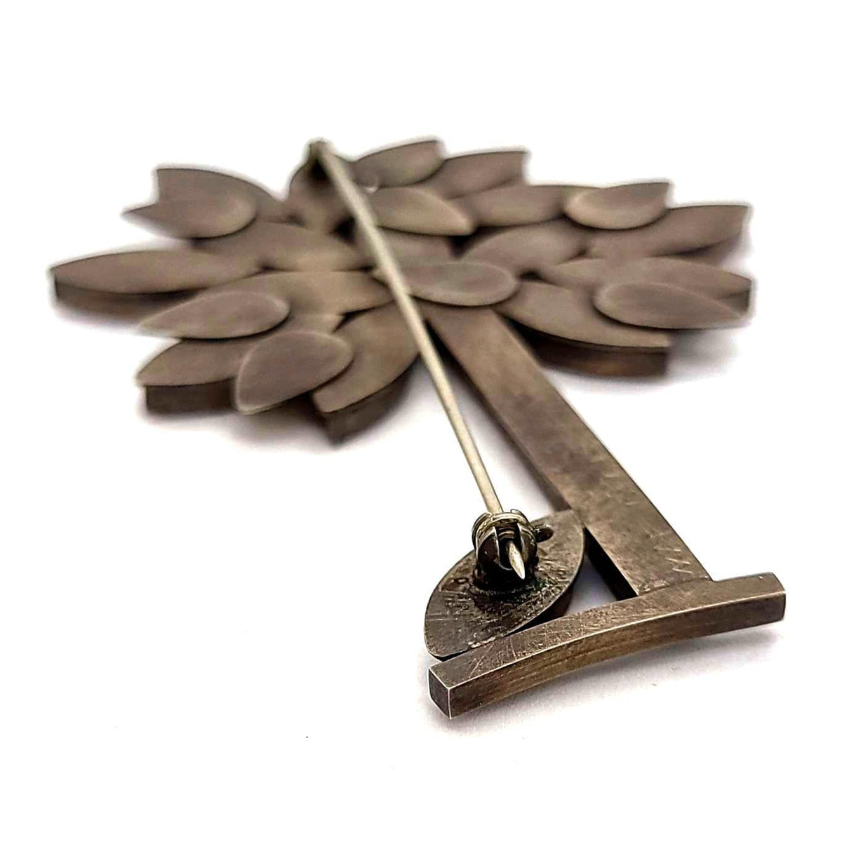 Brooch Pin - Autumn Perfect Tree in Hot Earth by Michele A. Friedman