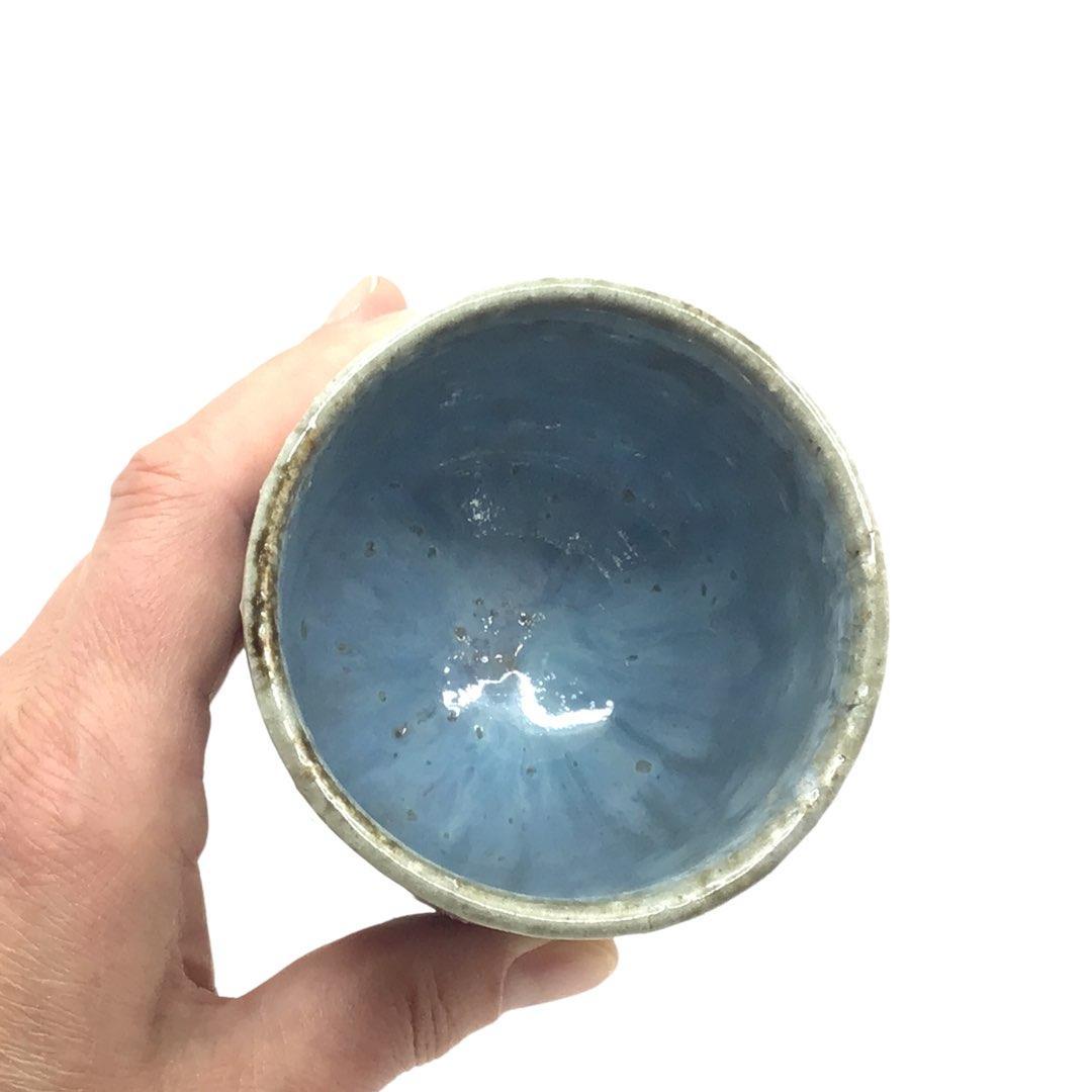 Cup - Large Hydrangea Iga-yaki by Asemi Co.