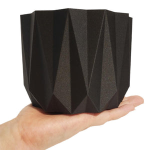 Planters - Large Origami (Black) by Minimum Design