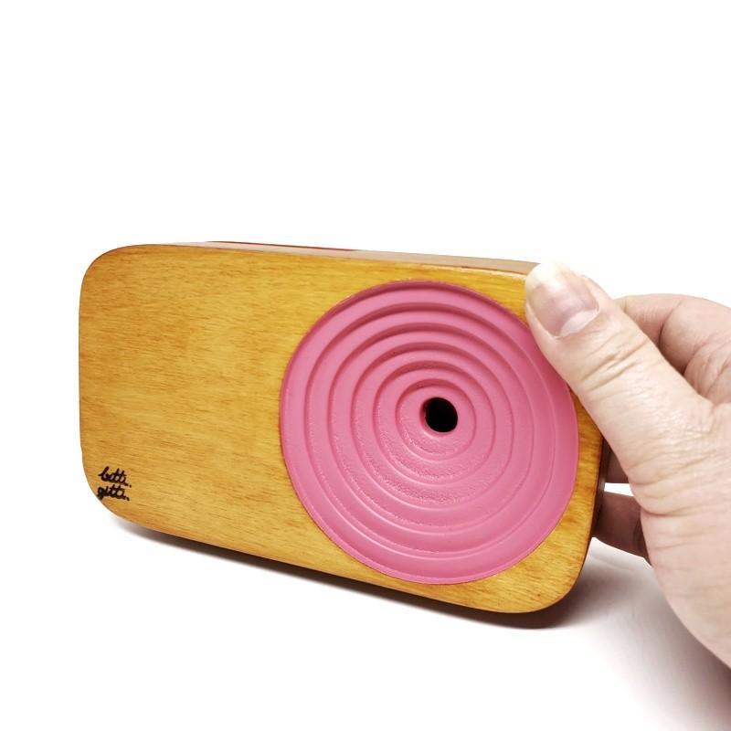 Wooden Sound System - Pinky Pink Speaker by Bitti Gitti Design Workshop