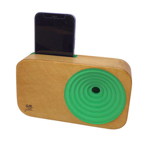 Wooden Sound System - Mint Green Speaker by Bitti Gitti Design Workshop