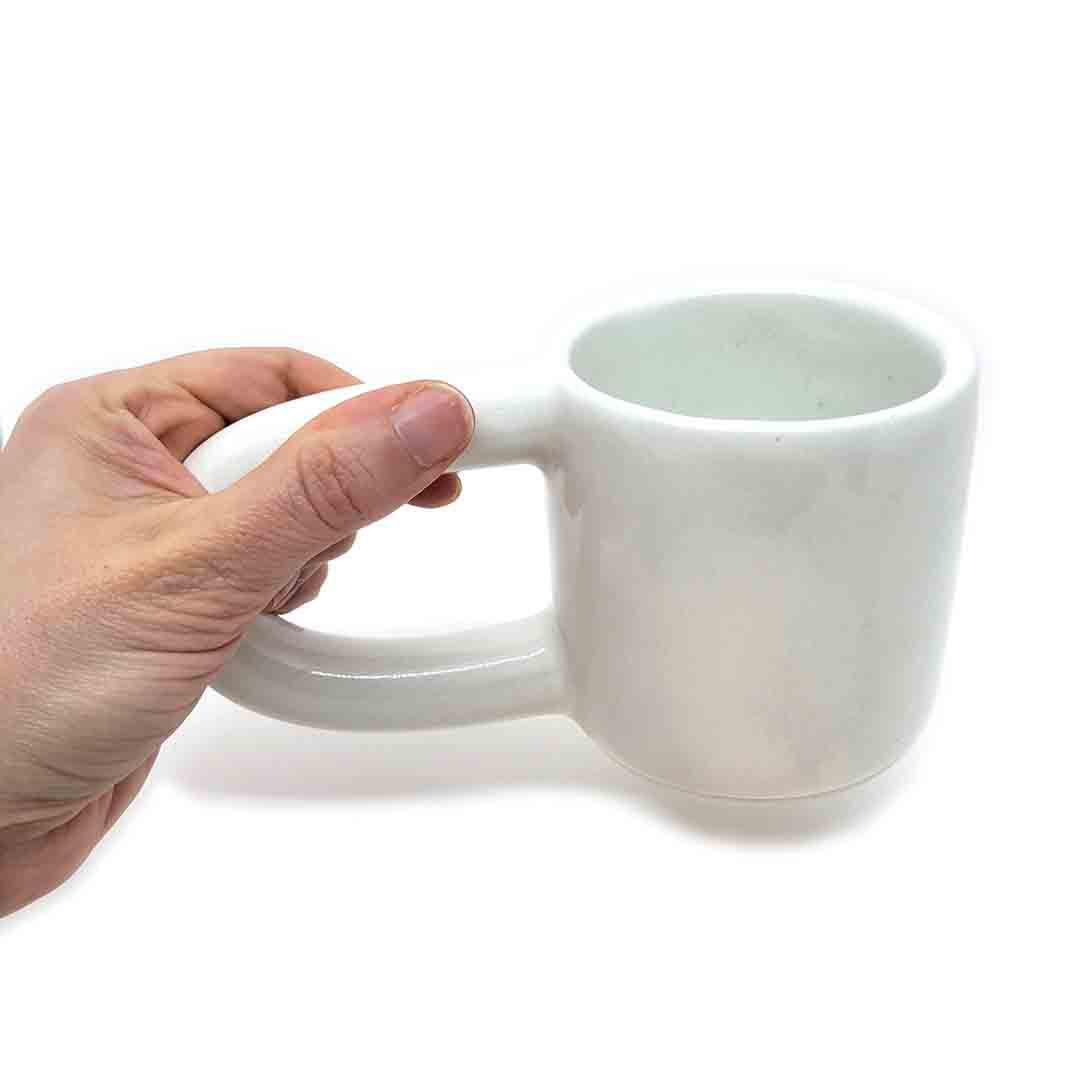 Mug - Sturdy Mug in Gloss White by Guten Co.