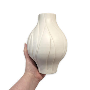 Vase – Tall Gourd Layered Carved by Michelle Williams Ceramics