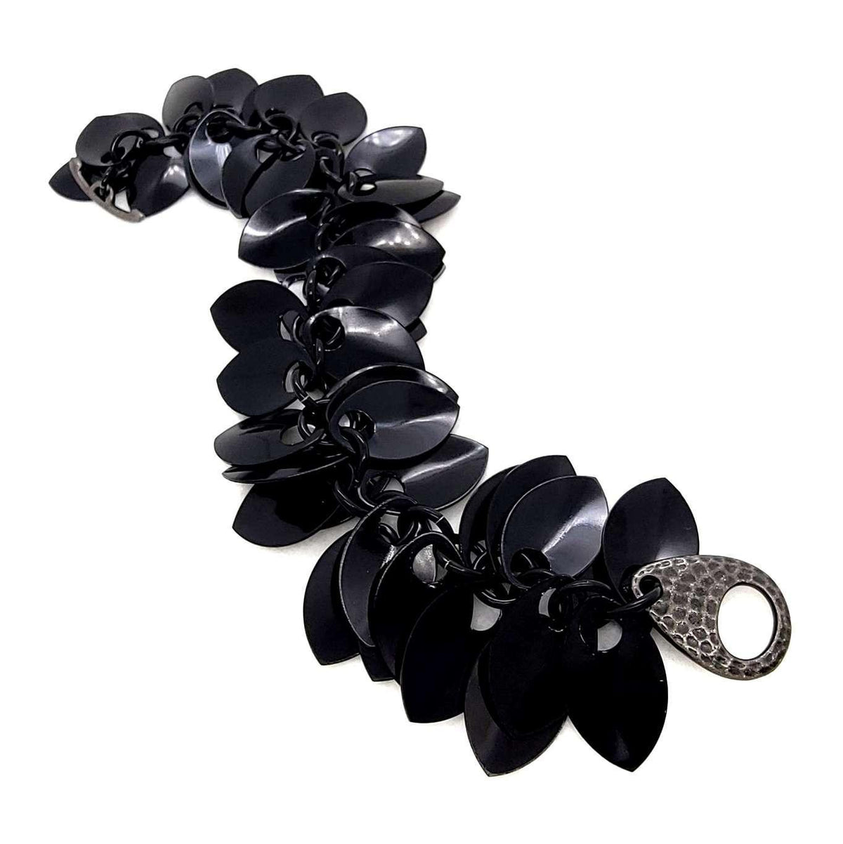 Bracelet - Leaf Cascade (Black) by Rebeca Mojica