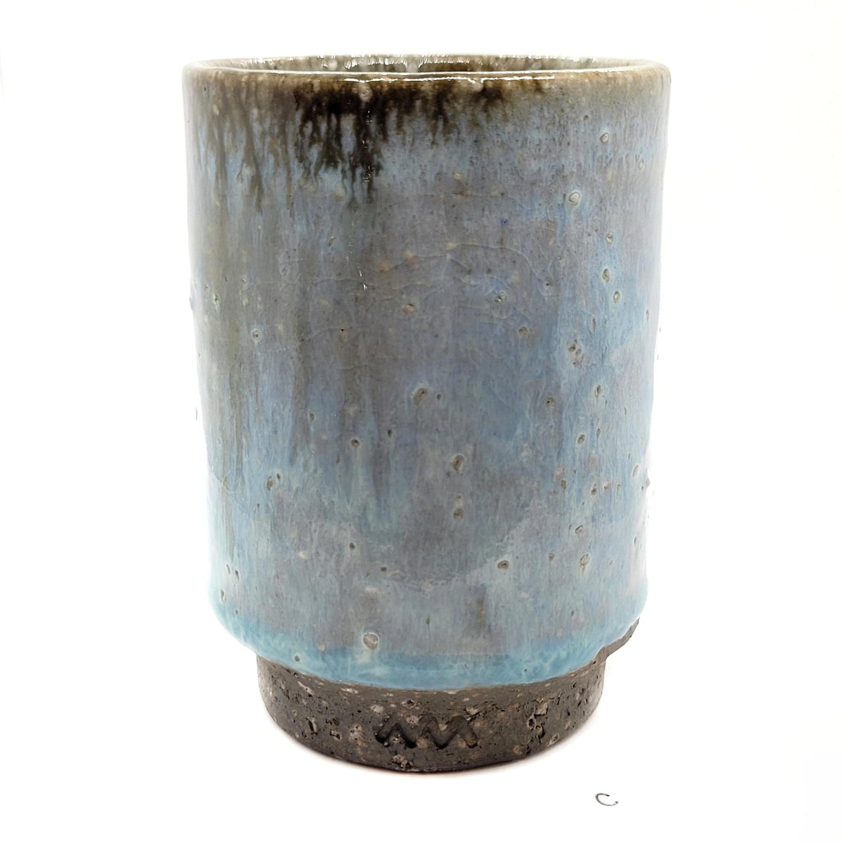 Cup - Large Hydrangea Iga-yaki by Asemi Co.