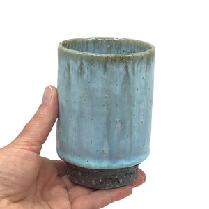 Cup - Large Hydrangea Iga-yaki by Asemi Co.
