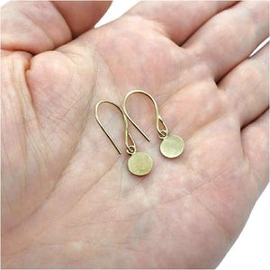 Earrings - Nimbus Drops in 14k Yellow Gold and Diamond by Corey Egan