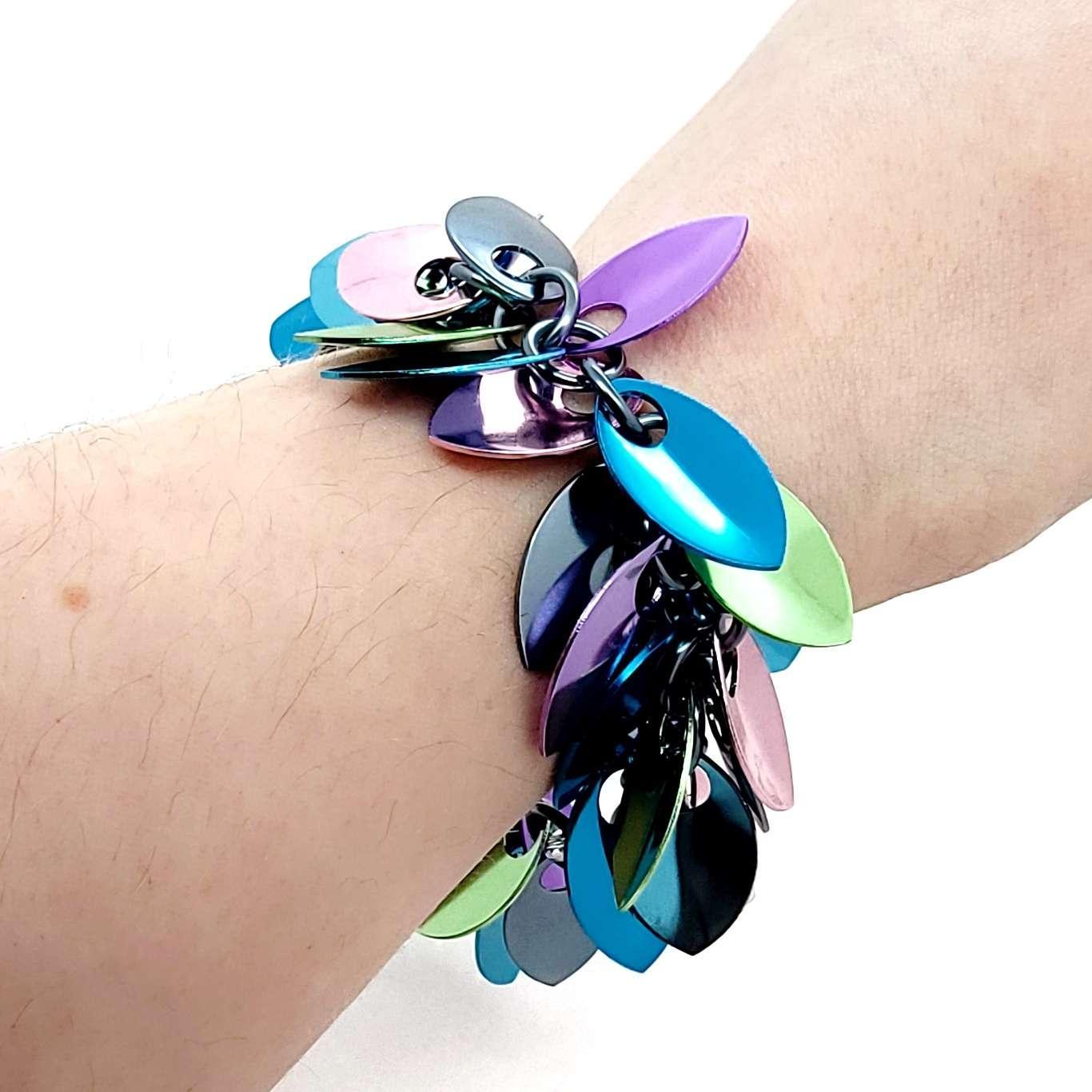 Bracelet - Leaf Cascade (Cosmic Unicorn) by Rebeca Mojica