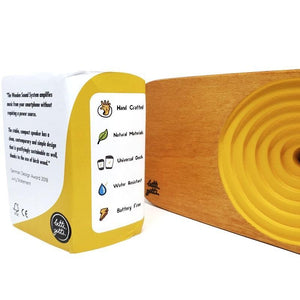 Wooden Sound System - Yolk Yellow Speaker by Bitti Gitti Design Workshop