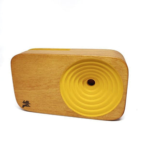 Wooden Sound System - Yolk Yellow Speaker by Bitti Gitti Design Workshop