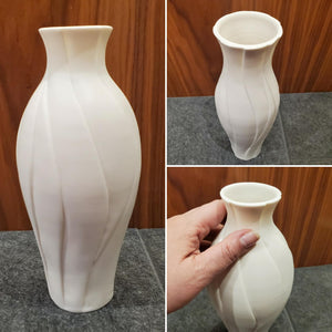 Vase – Tall Turnip Layered Carved by Michelle Williams Ceramics