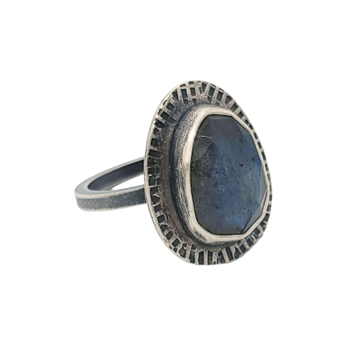 Ring - Size 7 - OOAK Labradorite Ring in Sterling Silver by Allison Kallaway