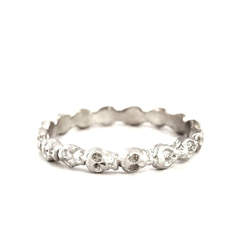 Ring - Mini Skull Eternity in Sterling Silver by Michelle Chang