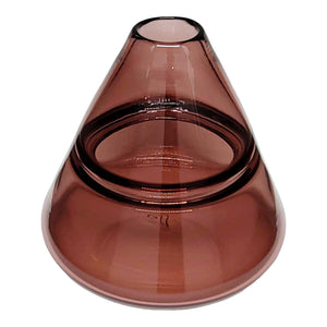 Bud Vase - Medium Cone in Aubergine Glass by Dougherty Glassworks