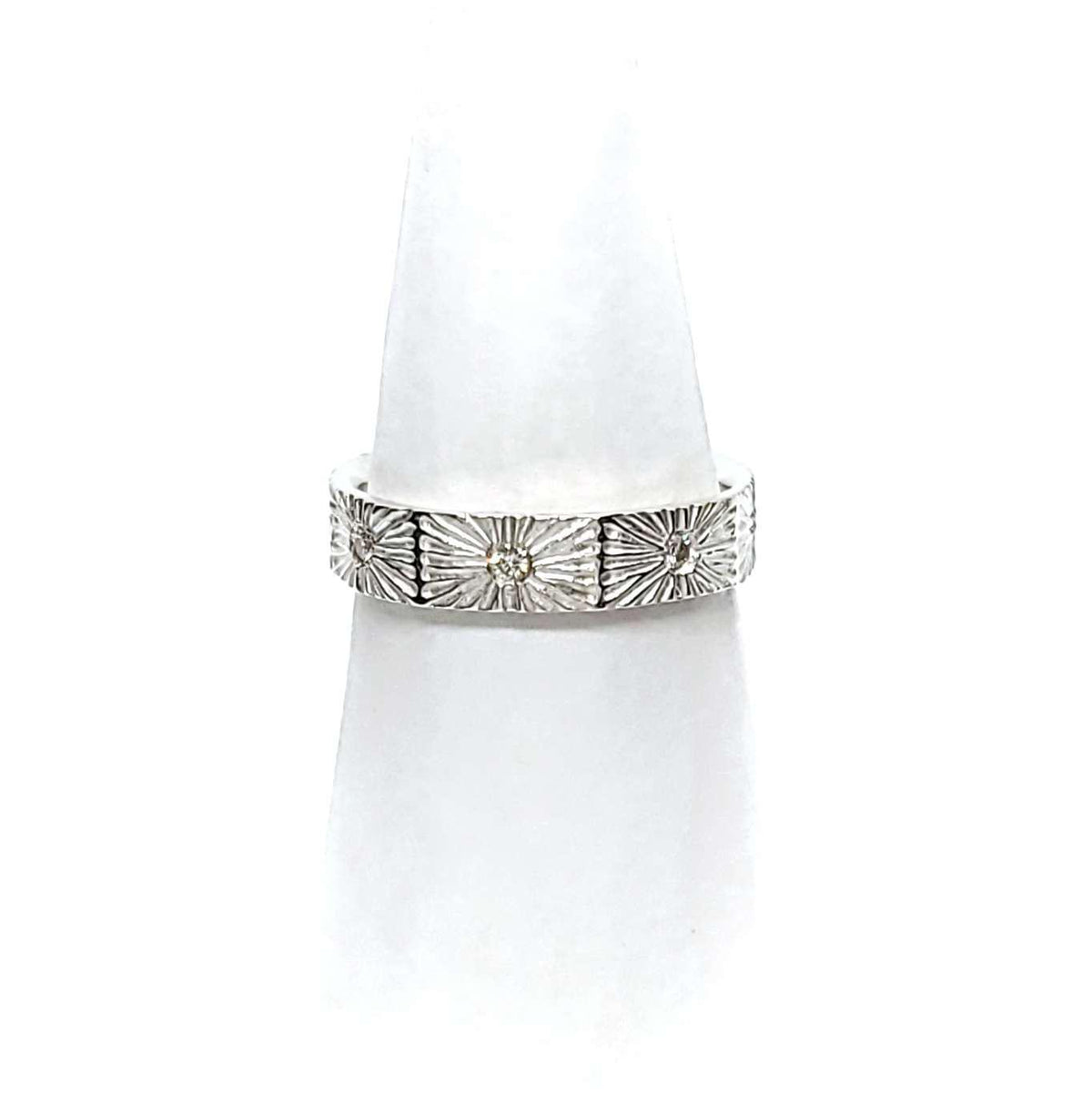 Ring - Size 8 - Nova Eternity (Bright Sterling Silver, Diamond) (Last One!) by Corey Egan