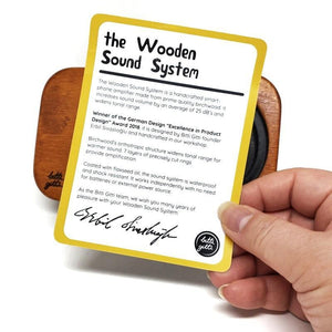 Wooden Sound System - Razor Black Speaker by Bitti Gitti Design Workshop