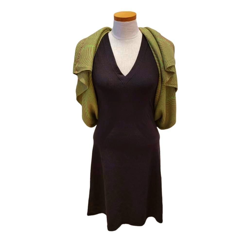 Wrap - Forest Fern in Pistachio and Pebble by Liamolly