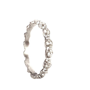 Ring - Mini Skull Eternity in Sterling Silver by Michelle Chang