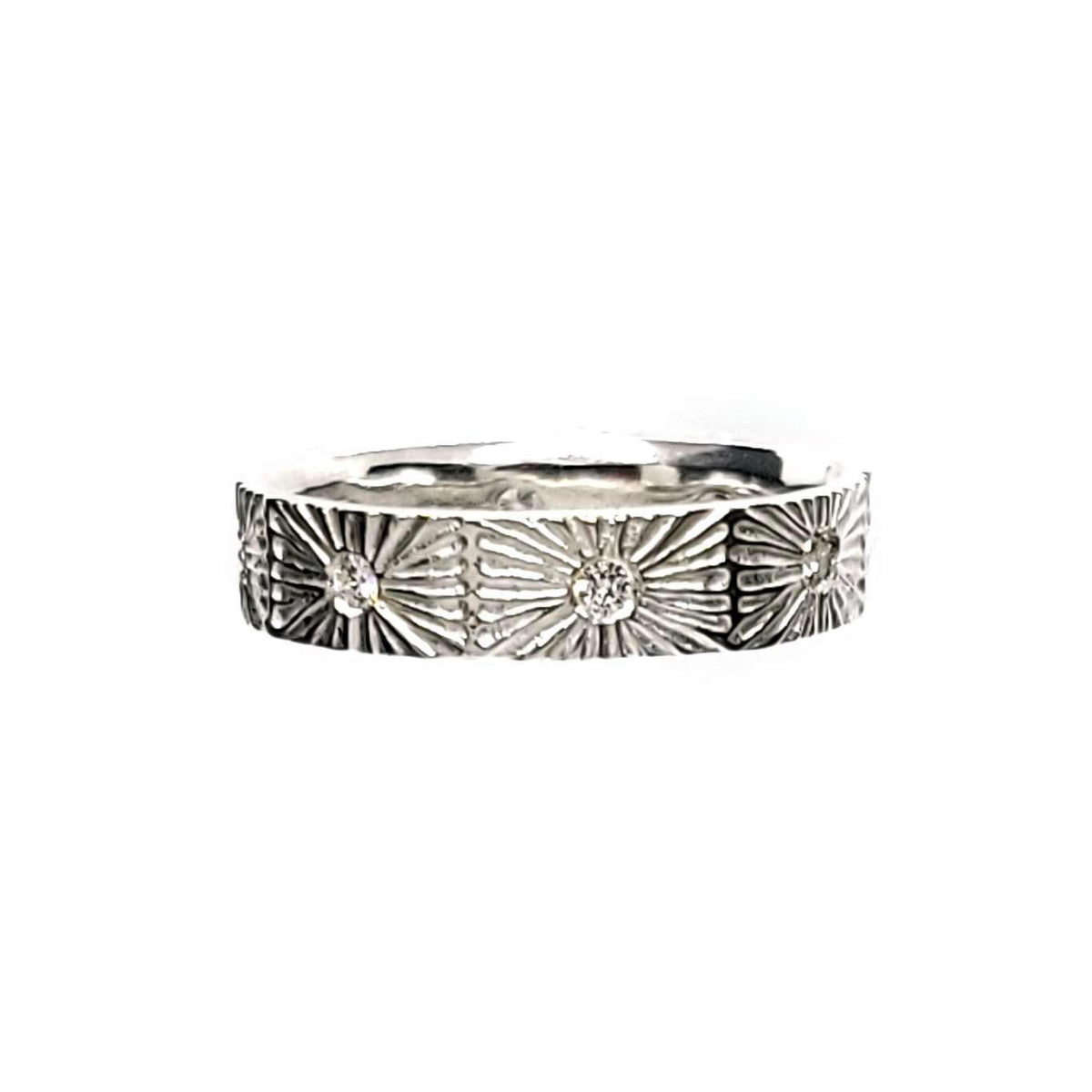 Ring - Size 8 - Nova Eternity (Bright Sterling Silver, Diamond) (Last One!) by Corey Egan